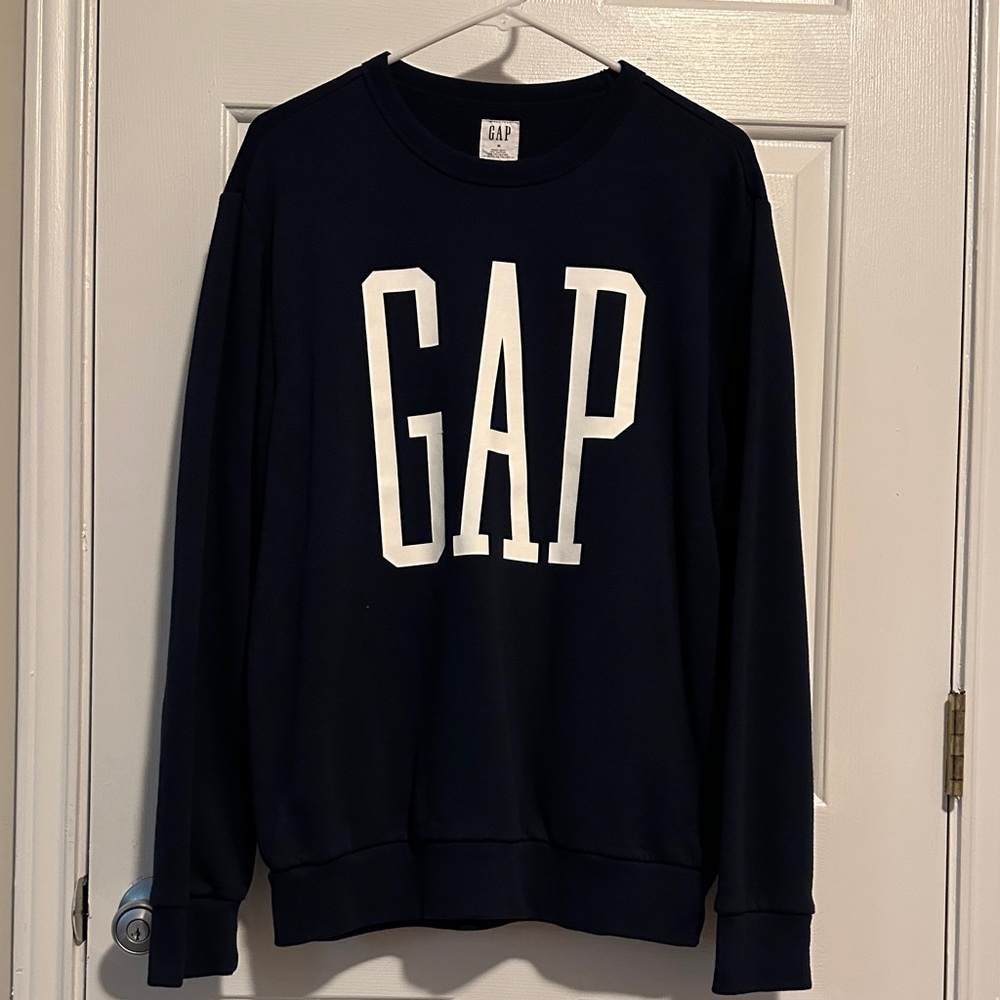 GAP Men's Dark Blue Crewneck Sweater